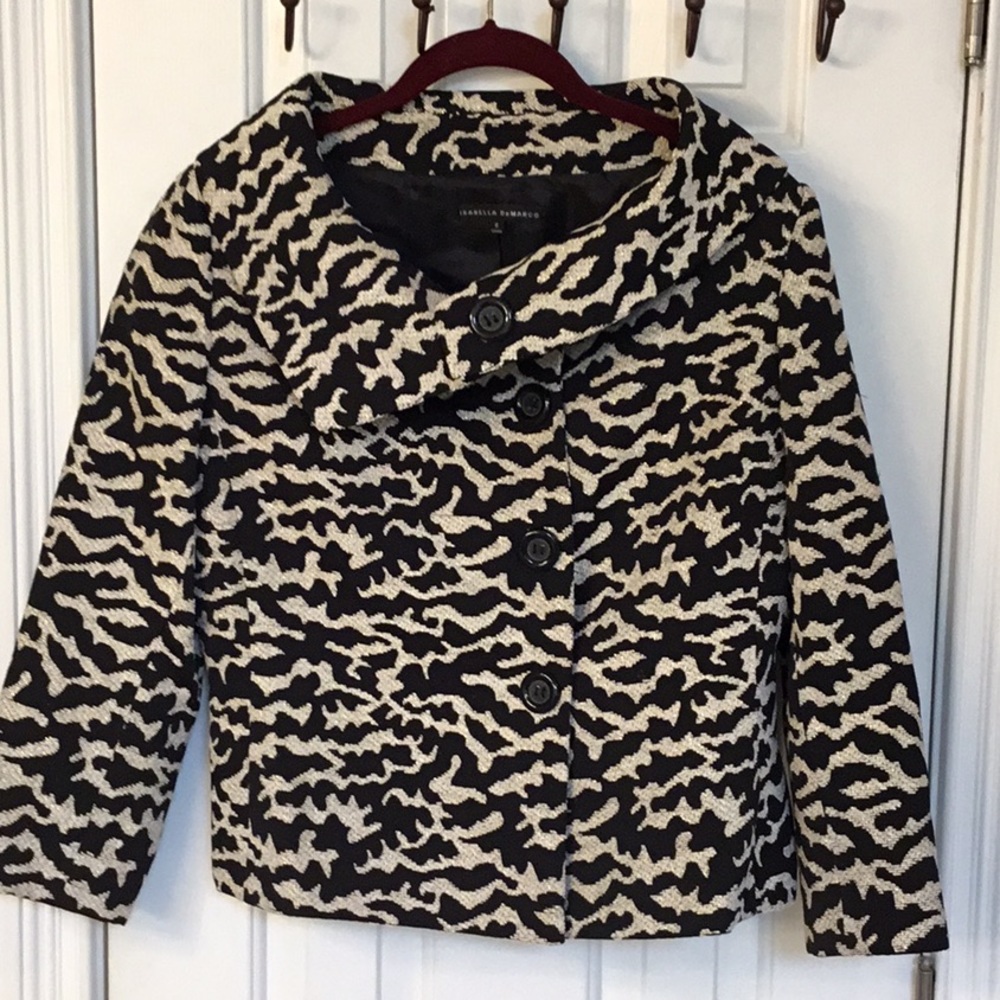 Isabella DeMarco Vintage Animal Print Jacket w/ Metallic